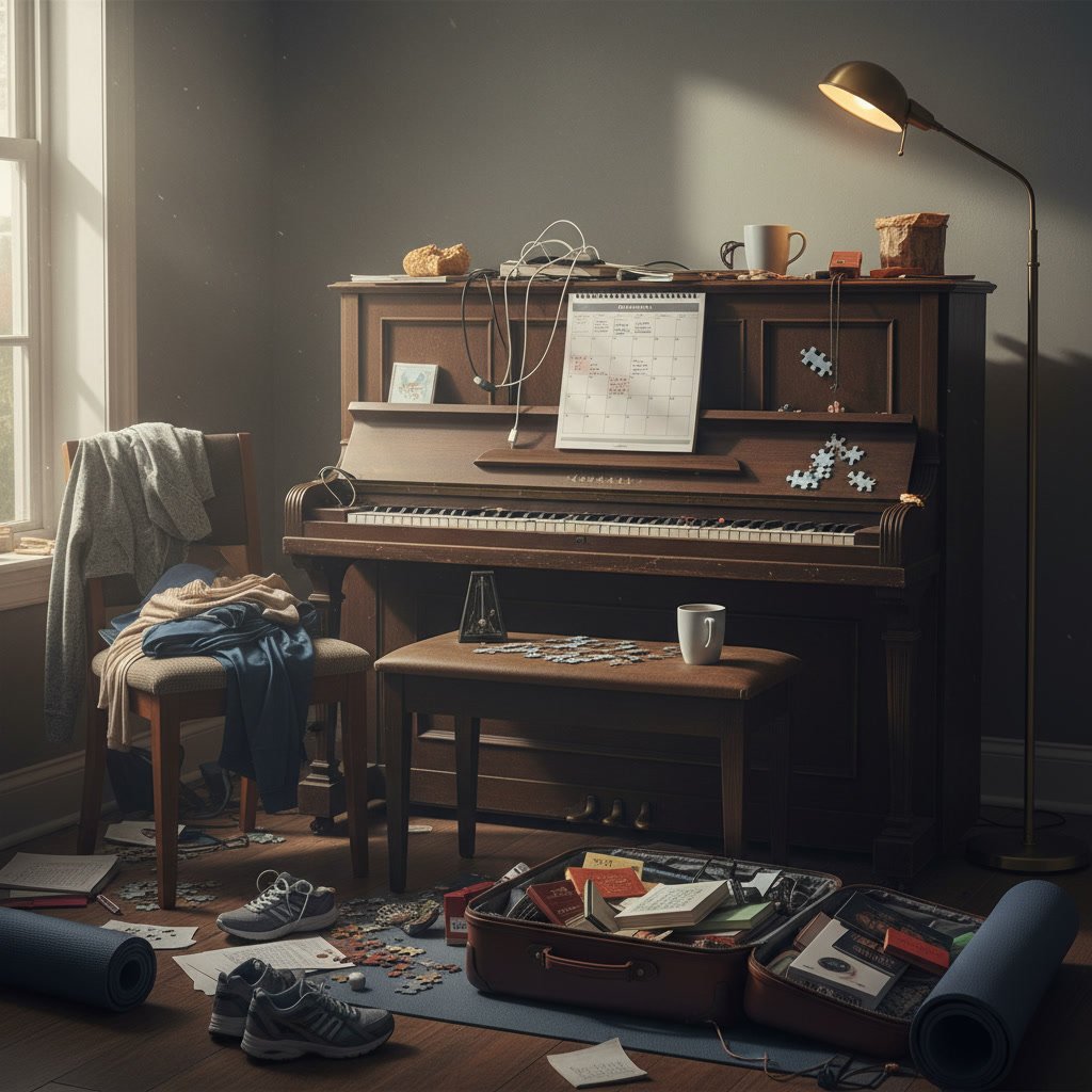 Consistent daily piano practice schedule calendar