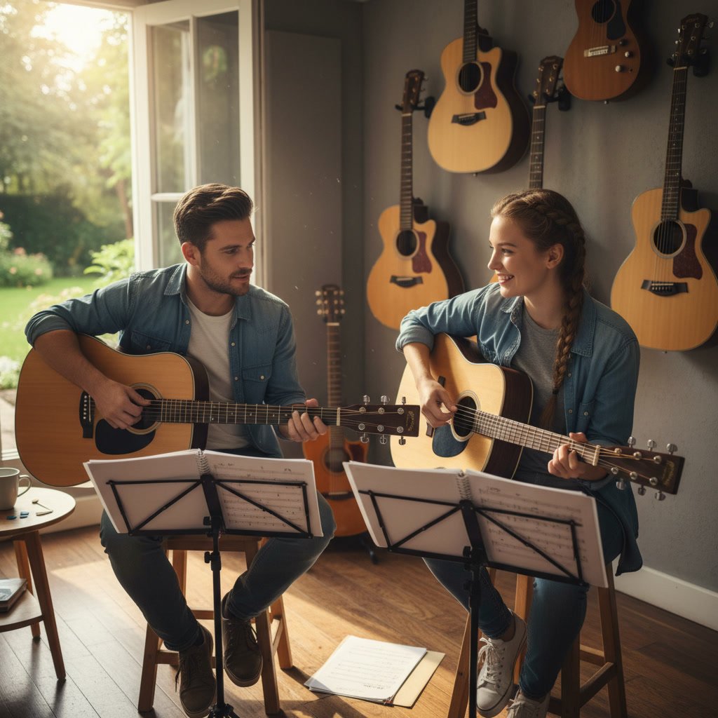 How Guitar Lessons Work for Complete Beginners